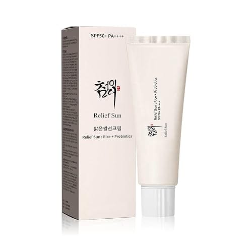 korean skincare acne scars — Beauty of Joseon Relief Sun: Rice + Probiotics SPF50+ PA++++