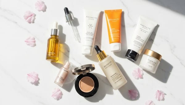 best korean skincare products on amazon under 25 dollars flat lay